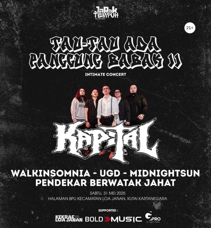 Tau-Tau Ada Panggung Babak II Siap Guncang Loa Janan, Sajikan Nostalgia Bareng Band Kapital