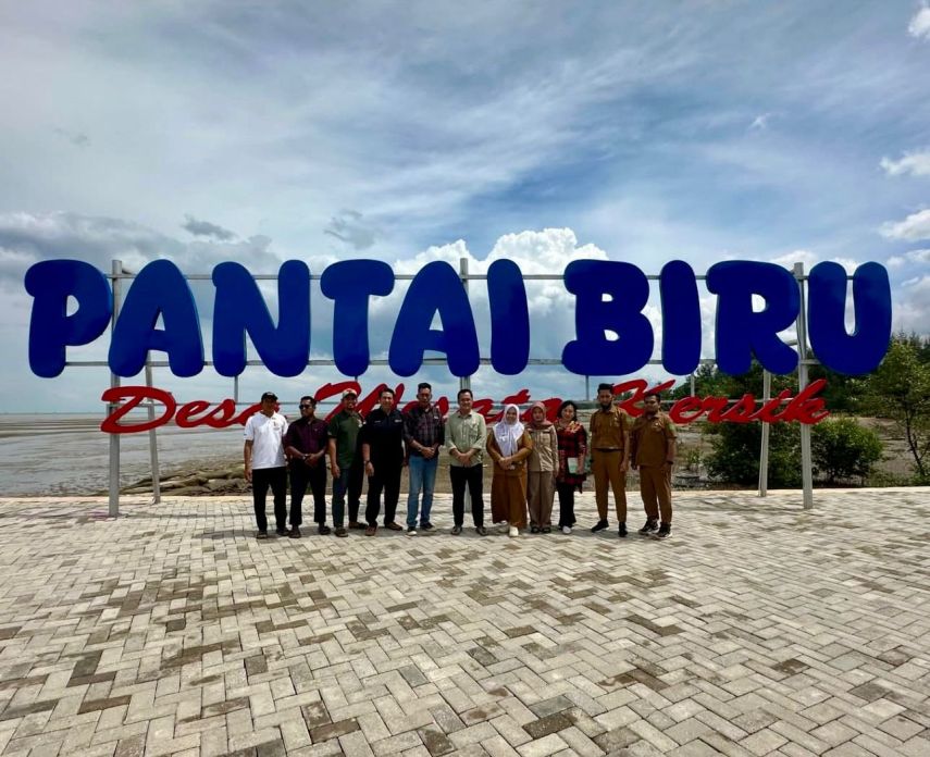 Dispar Kukar Dukung Pengembangan Wisata Pantai Biru Kersik di Marangkayu