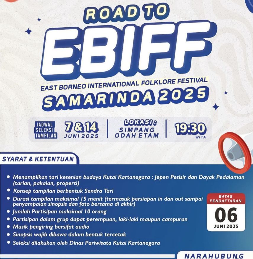 Kirimkan Wakil Terbaik di Panggung EBIF Kaltim, Dispar Kukar Bakal Seleksi Kelompok Seni di SOE