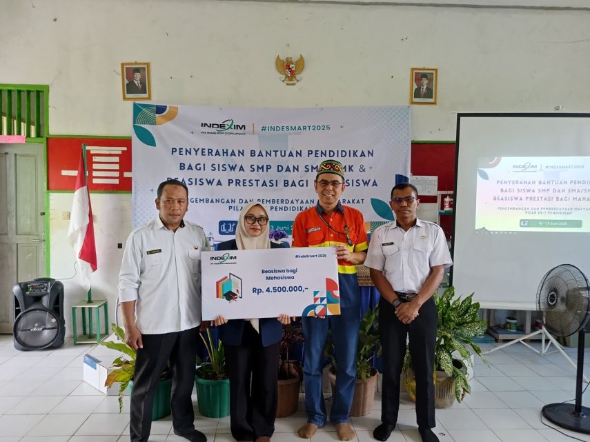Dukung Dunia Pendidikan, PT Indexim Coalindo Salurkan Beasiwa IDESMART di Kutim