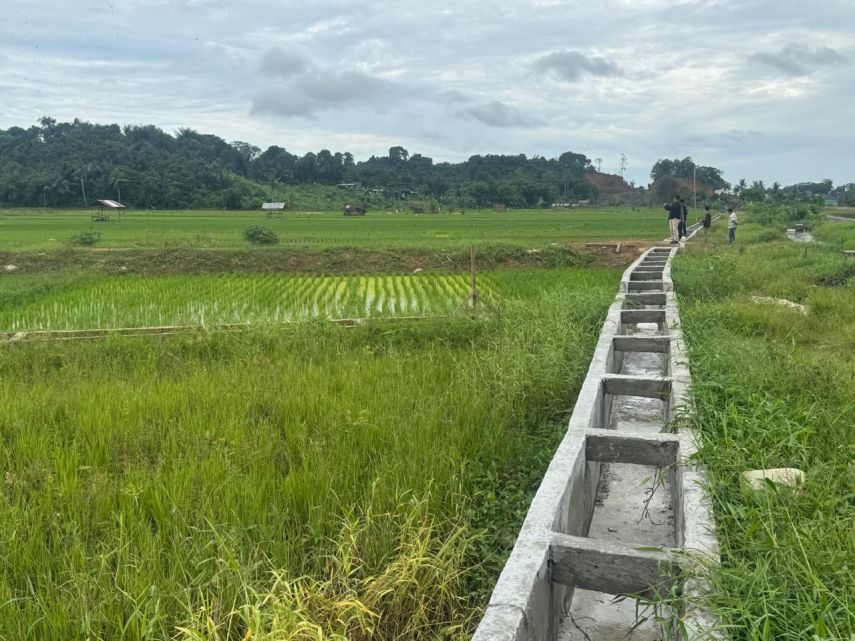 Kembangkan Ketahanan Pangan, Desa Jembayan Dalam Siapkan Normalisasi Parit dan Embung