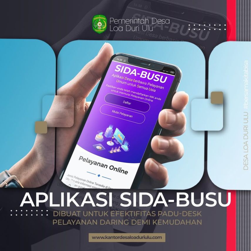 Desa Loa Duri Ulu Luncurkan Aplikasi SIDA-BUSU, Warga Kini Bisa Urus Dokumen dari Rumah