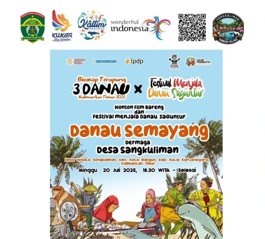 Festival Menjala dan Bioskop Terapung 3 Danau Siap Guncang Danau Saguntur, Bakal Sajikan Kuliner Khas Desa Sangkuliman