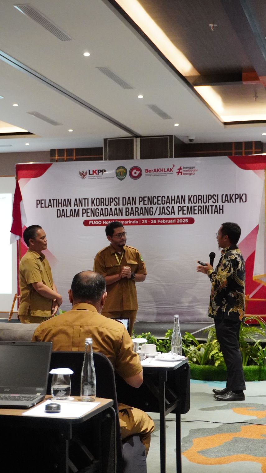 Perkuat Integritas, Biro PBJ Kaltim Gelar Pelatihan Antikorupsi dan Teken Pakta Integritas