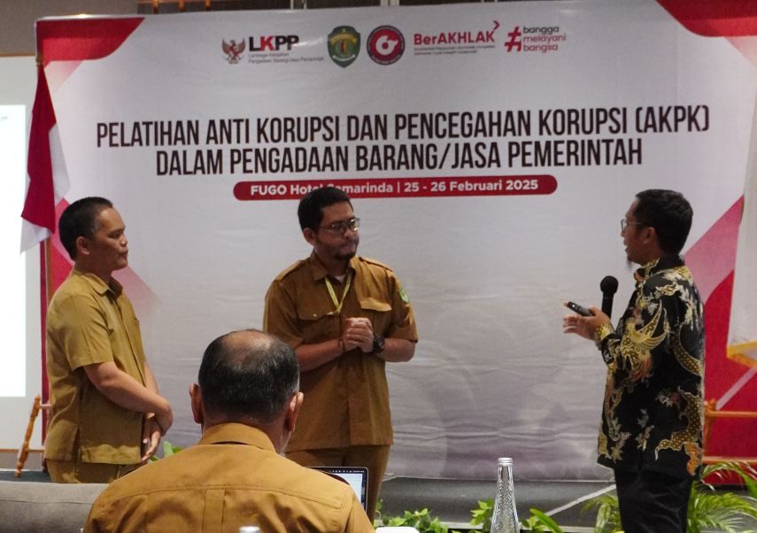 Perkuat Integritas, Biro PBJ Kaltim Gelar Pelatihan Antikorupsi dan Teken Pakta Integritas