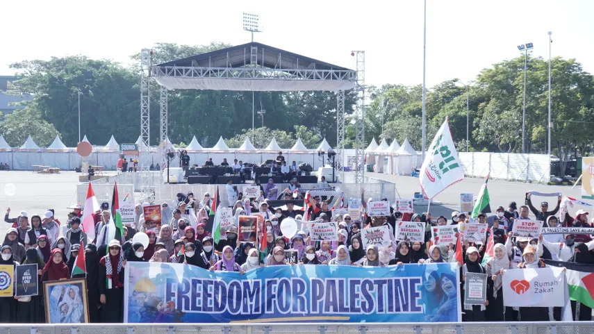 Ratusan Warga Samarinda Ikut “Walk For Freedom Palestine” di Stadion Kadrie Oening
