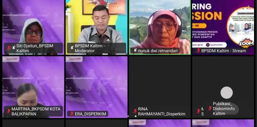 BPSDM Kaltim Dorong Proses Bisnis Adaptif Demi Pemerintahan Transparan dan Profesional