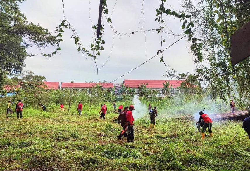 Gotong Royong Jadi Tradisi Desa Liang Ulu Kota Bangun Setiap Jumat