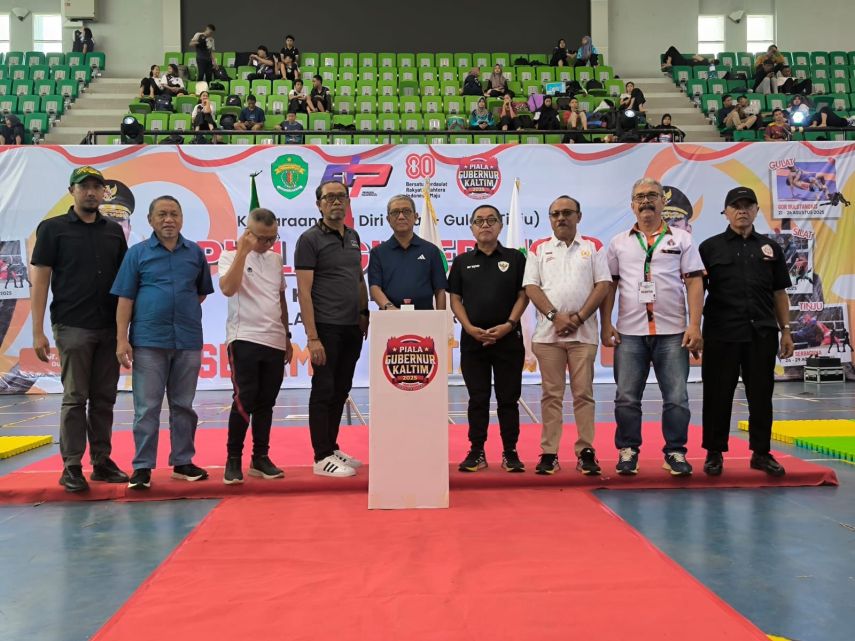 Piala Gubernur Kaltim 2025 Resmi Dibuka, Tiga Cabor Bela Diri Ramaikan Arena