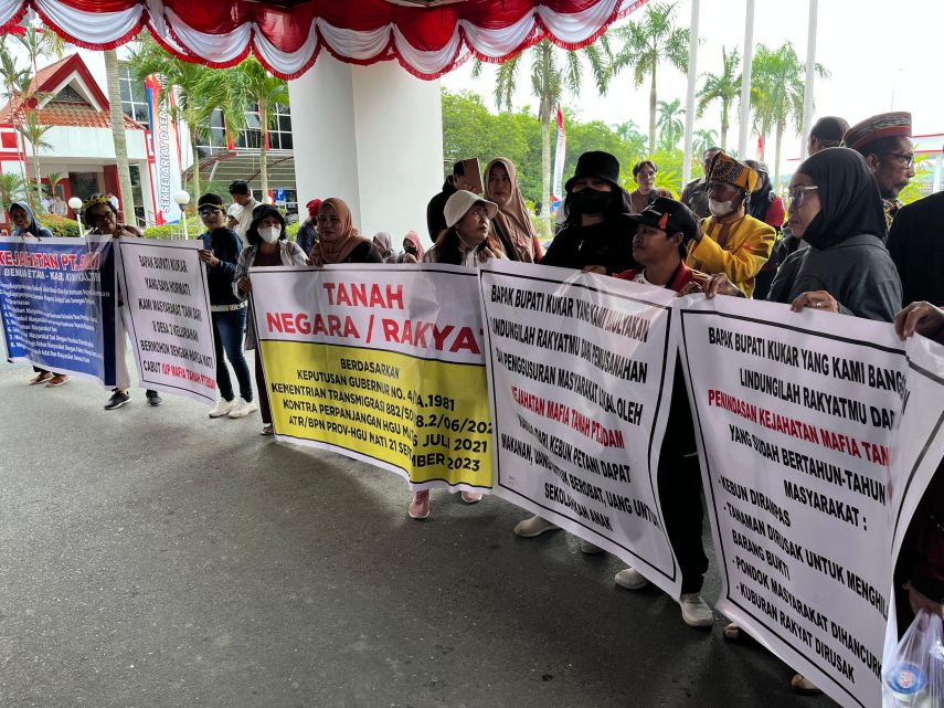 Warga 9 Desa di Kukar Protes Line Clearing PT BDAM, Bupati Kukar Siap Buka Ruang Dialog