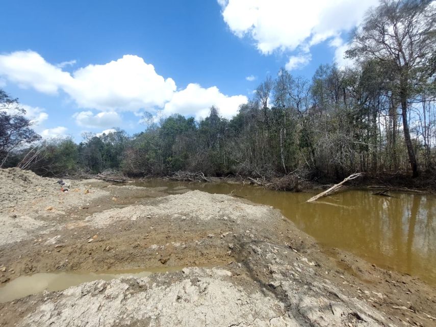 PT BBA Diduga Ubah Aliran Anak Sungai Siagung di Segah, DLHK Berau Belum Terima Izin Resmi