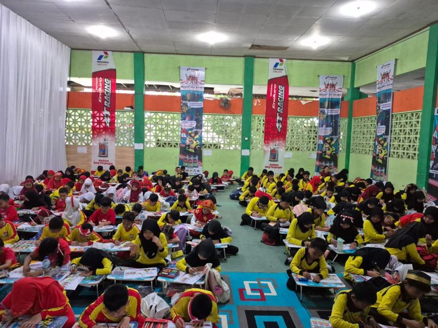 Pertamina Enduro Gelar Lomba Mewarnai di Balikpapan, Angkat Budaya Nusantara dan MotoGP