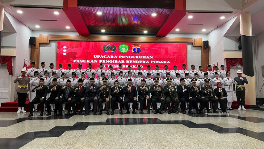 Resmi Dikukuhkan, 43 Paskibraka Kukar Siap Bertugas pada HUT ke-80 RI
