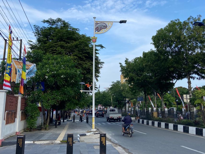 Lampu Ornamen Pesut Percantik Lima Ruas Jalan Samarinda, Anggaran Rp5,2 Miliar