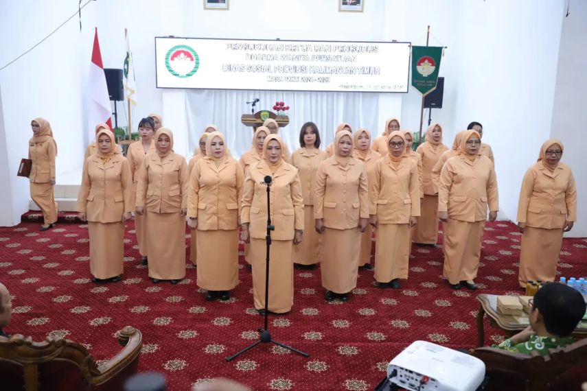 Pengurus Baru DWP Dinsos Kaltim Resmi Dikukuhkan, Siap Perkuat Peran Perempuan dalam Mendukung ASN