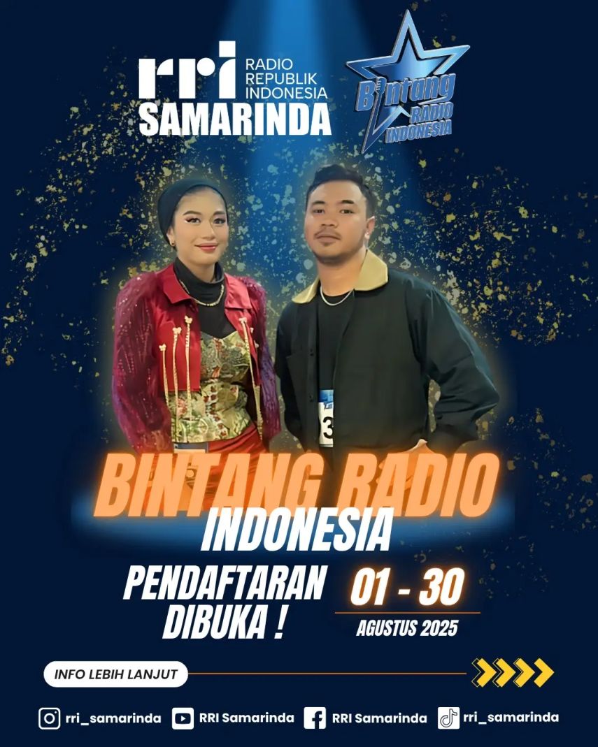 RRI Samarinda Buka Pendaftaran Bintang Radio Indonesia 2025, Wadah Bakat Muda Tanah Air