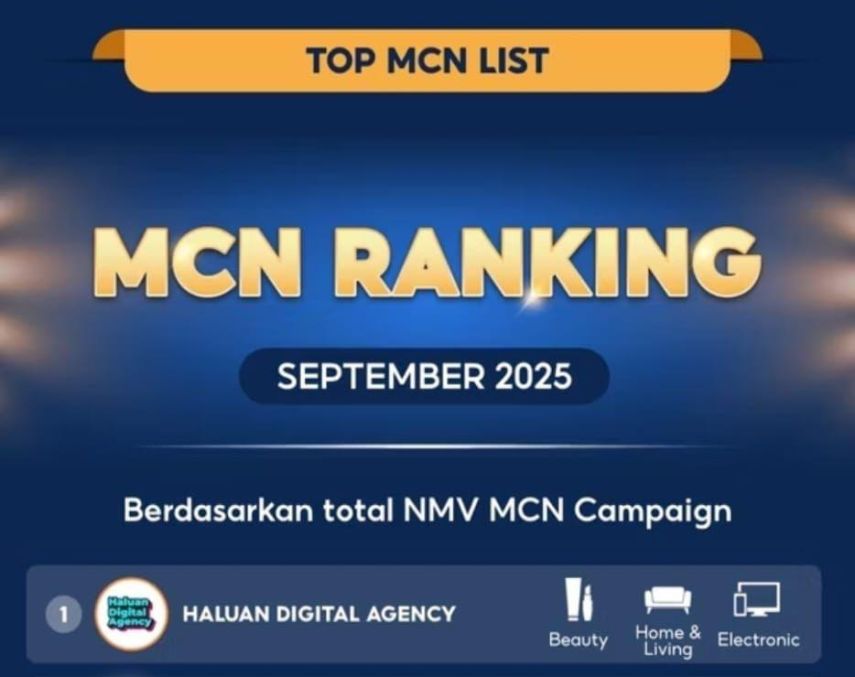 Haluan Digital Agency Jadi MCN Nomor Satu di Shopee, Cetak Rekor Nasional dalam Waktu Singkat