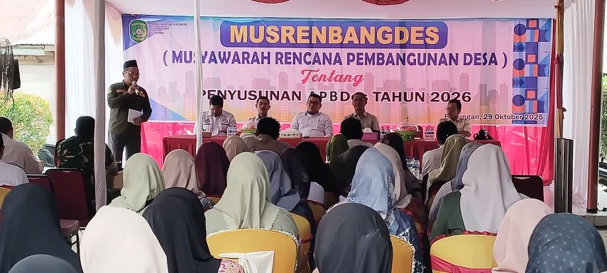 Kadis DPMD Kukar Hadiri Musrenbang Desa Bakungan