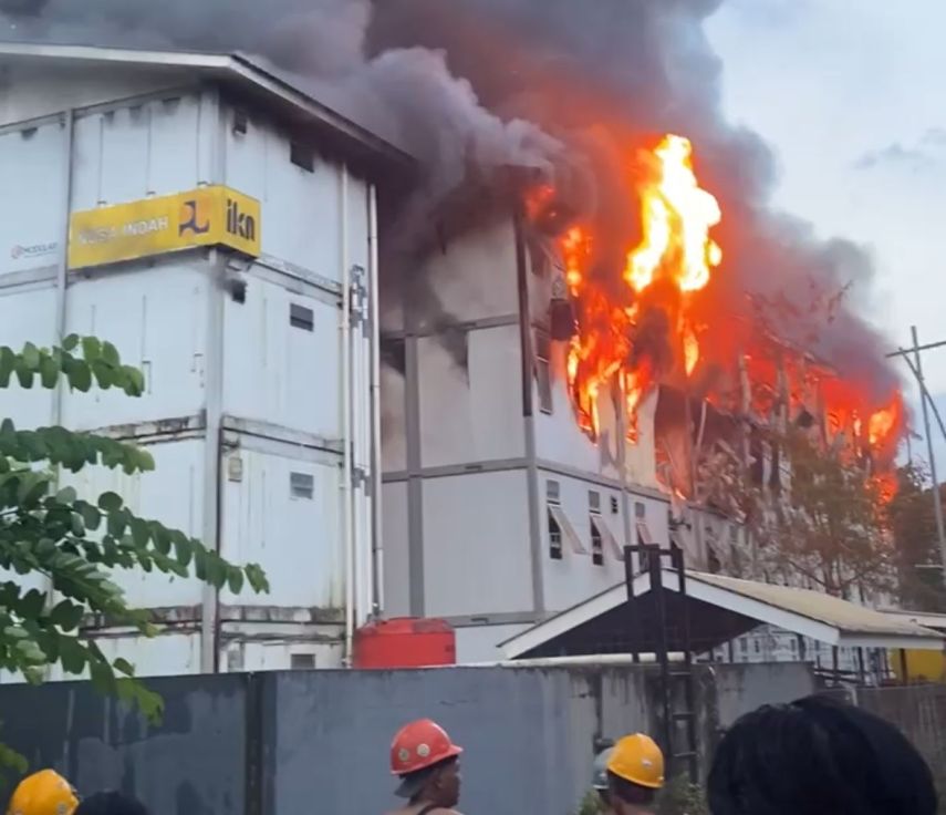 Kebakaran Hunian Pekerja IKN Tower 14, Penyebab Masih Diselidiki