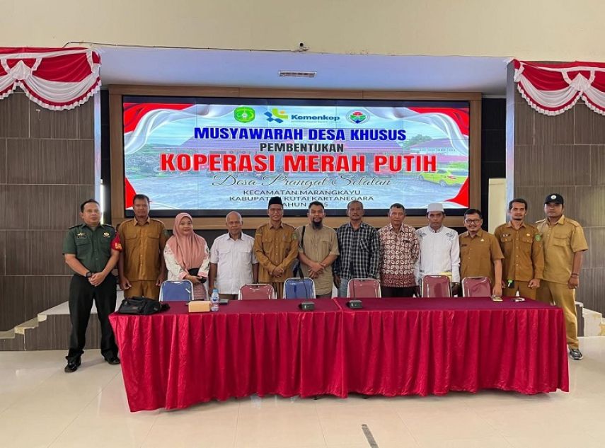 Koperasi Merah Putih Resmi Berdiri di Prangat Selatan, Petani Karet Kini Punya Harapan Baru