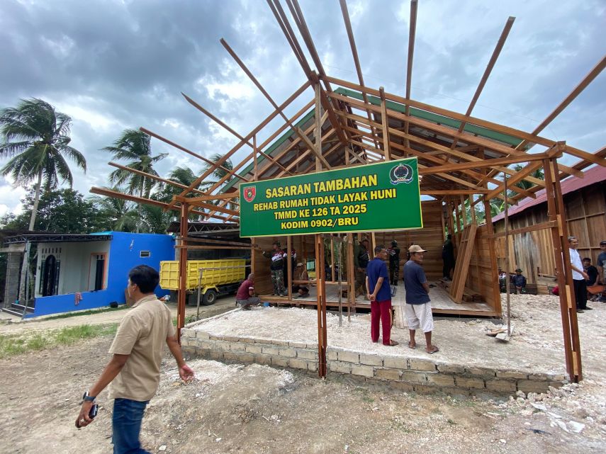 TMMD ke-126 di Berau Dorong Pembangunan Kampung dan Perkuat Sinergi TNI-Pemda