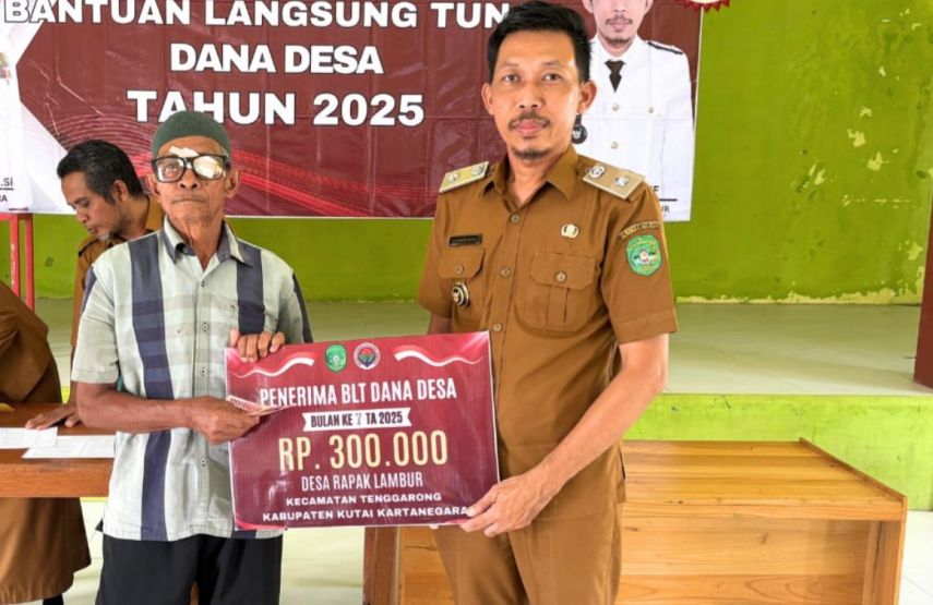 60 Warga Rapak Lambur Terima BLT Dana Desa 2025, Fokus untuk Lansia dan Disabilitas