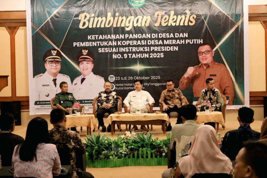 DPMD Kukar Dorong Desa Jadi Garda Terdepan Ketahanan Pangan Lewat Penguatan Koperasi Merah Putih