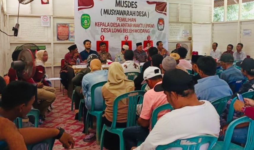 Sisa Jabatan Lebih Setahun, Desa Long Beleh Modang Gelar PAW Kepala Desa