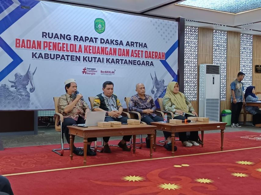 BPKAD dan DPMD Kutim Kunjungi Kukar, Pelajari Sistem Penyaluran Keuangan Desa