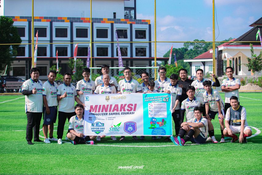Lewat Trofeo Miniaksi, BBPOM Samarinda Ajak RS SMC dan Bankaltimtara FC Lawan Bahaya Resistensi Antimikroba