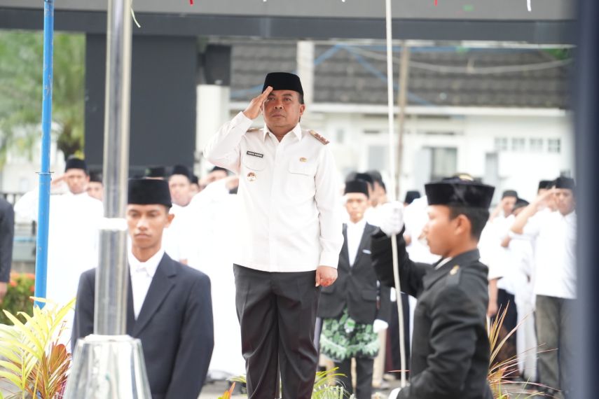Pimpin Peringatan Hari Santri, Agus Haris: Agus Haris: Santri Harus Jadi Pelaku Perubahan, Bukan Penonton Zaman