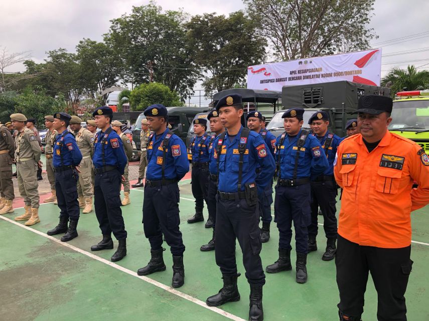 Disdamkartan Bontang Ikuti Apel Kesiapsiagaan Hadapi Potensi Bencana