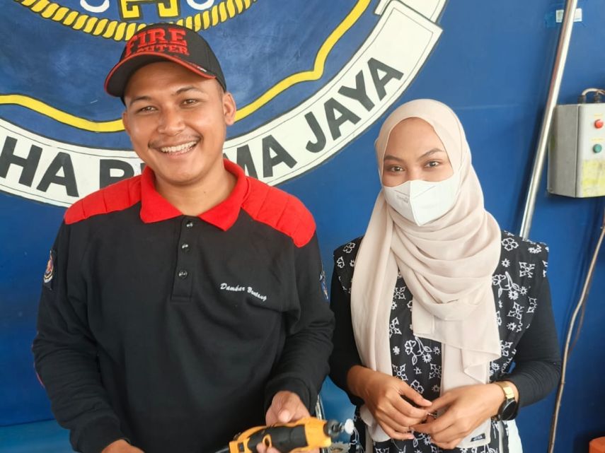 Cincin Macet di Jari, Warga Bontang Dapat Bantuan Disdamkartan