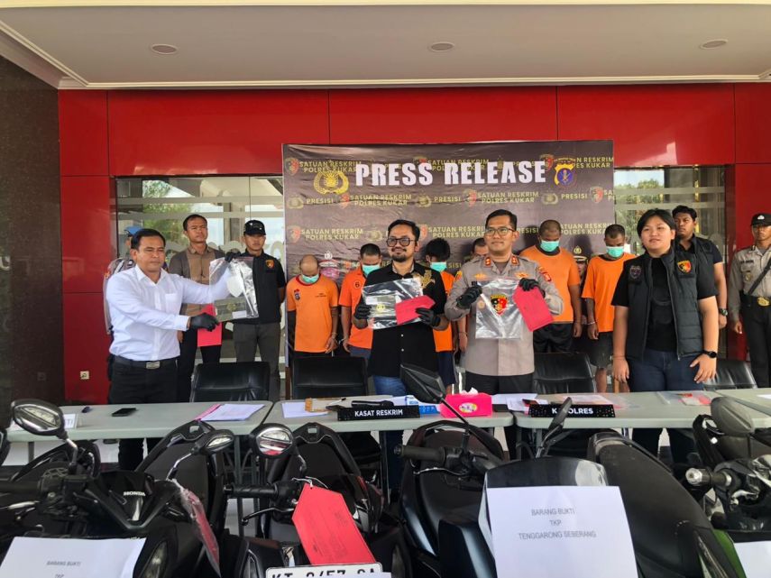 Polres Kukar Ungkap 7 Kasus Curanmor Selama Operasi Jaran 2025, Tiga Pelaku Residivis