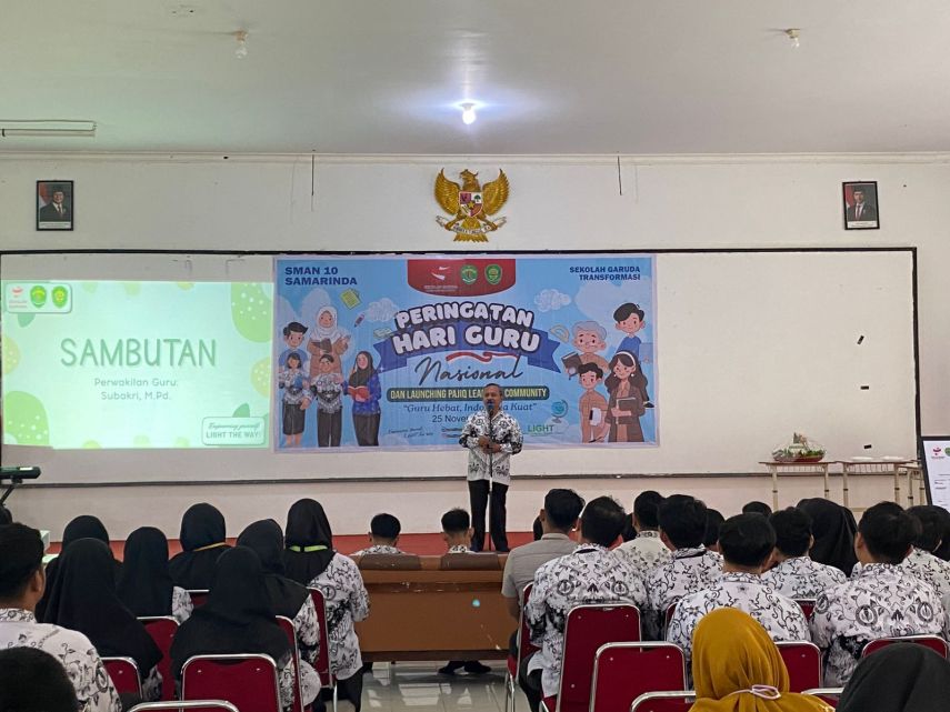 Momentum Hari Guru Nasional di SMAN 10 Samarinda, Refleksi Diri hingga Launching Pajiq Learning Community