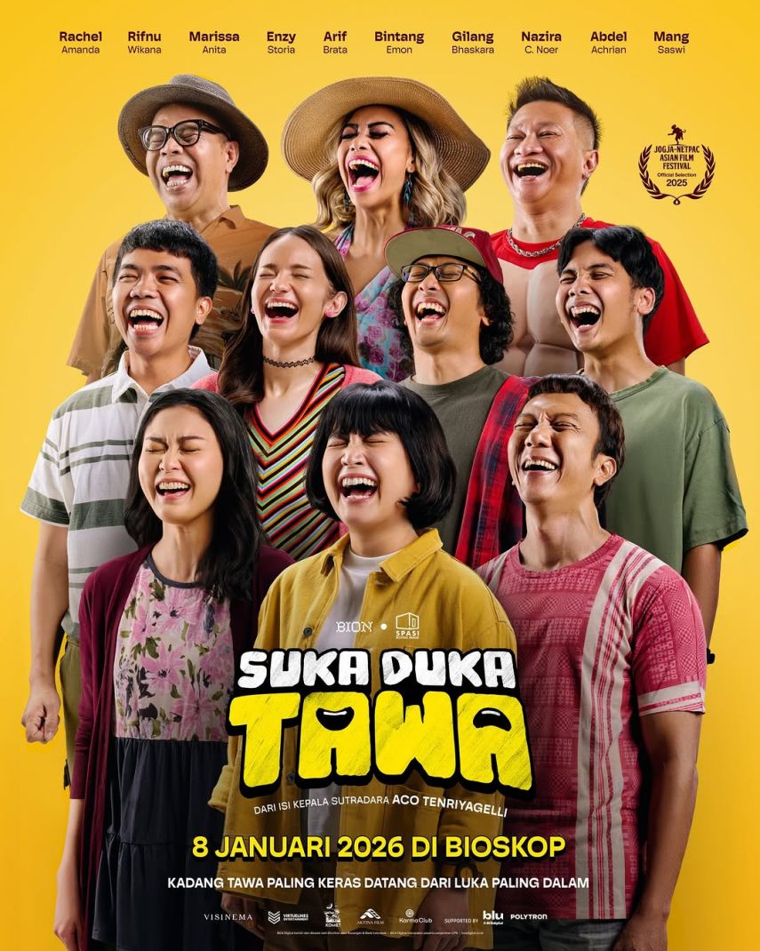 Hadirkan Tawa Paling Keras dari Luka Paling Dalam, Film Suka Duka Tawa Tayang Januari 2026!