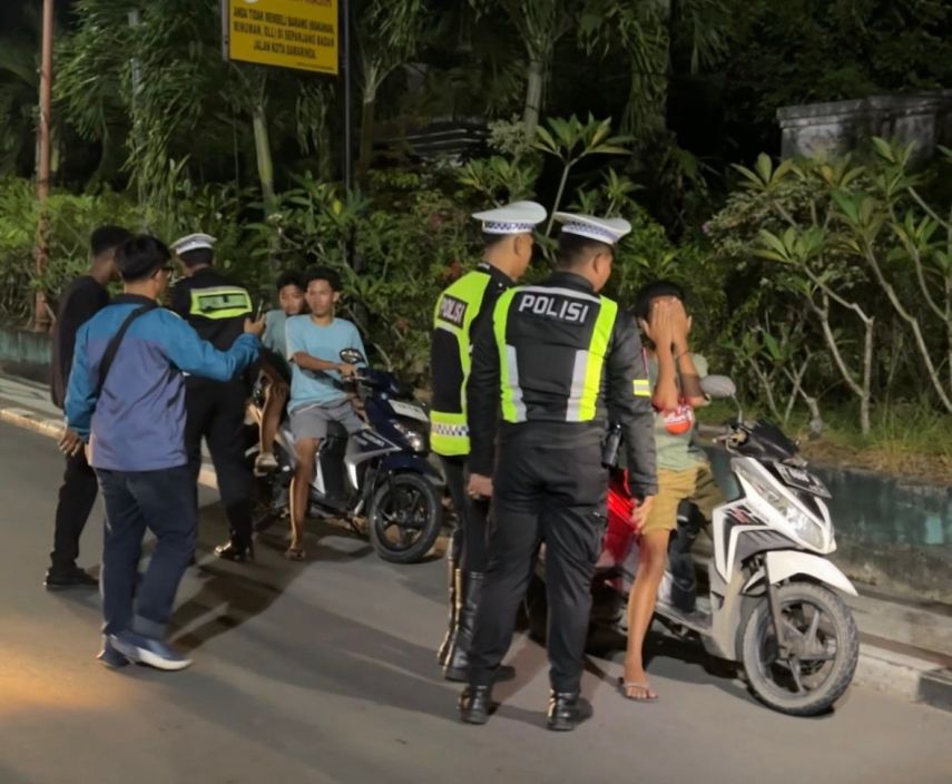 Operasi Zebra Malam, Pelanggaran Didominasi Tidak Gunakan Helm dan Knalpot Tak Standar