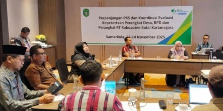 DPMD Kukar Perpanjang Kerja Sama BPJS Ketenagakerjaan, Ribuan Aparatur Desa Tetap Mendapat Perlindungan