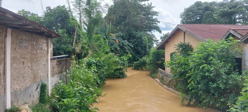 Air Sungai Meninggi, BPBD Bontang Pastikan Kondisi Berangsur Stabil