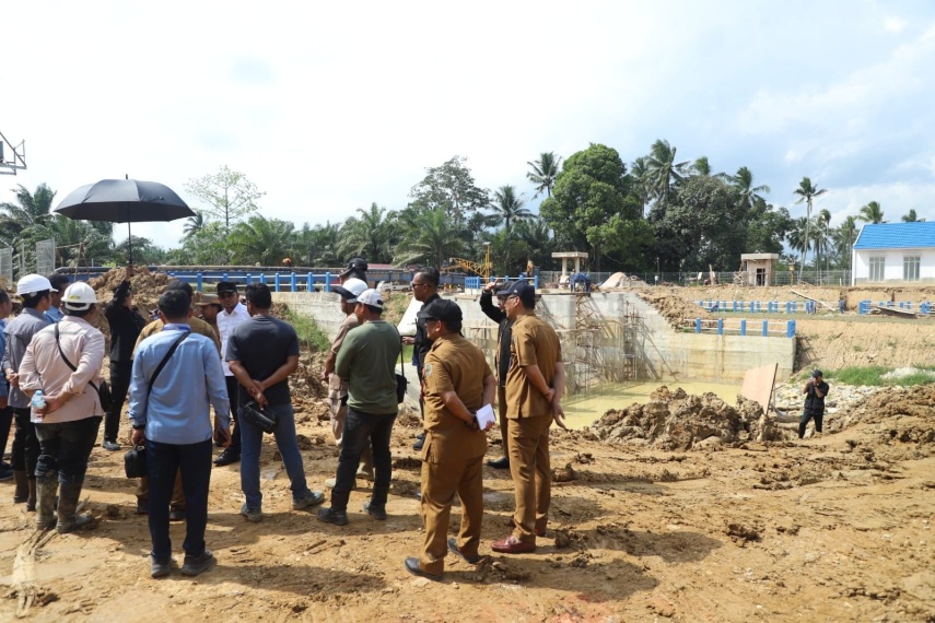 Gubernur Kaltim Pantau Proyek Bendungan Air Baku Bontang, Dorong Ketersediaan Air Bersih Jangka Panjang