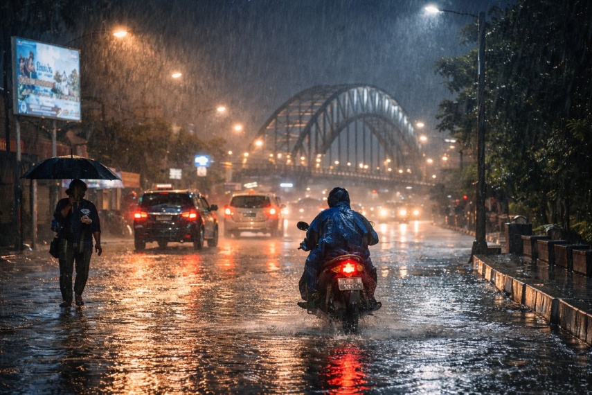 Malam Tahun Baru di Kota Tepian Berpotensi Diguyur Hujan, BMKG Imbau Warga Pantau Update Berkala