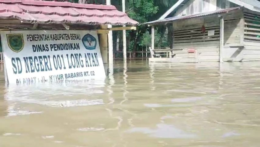 Banjir Ancam Hulu Sungai Segah dan Kelay, Warga Diminta Siaga