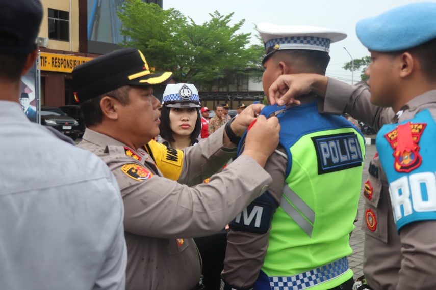 Operasi Lilin Mahakam 2025 Resmi Dimulai, Pengamanan Nataru Difokuskan pada Titik Rawan di Samarinda