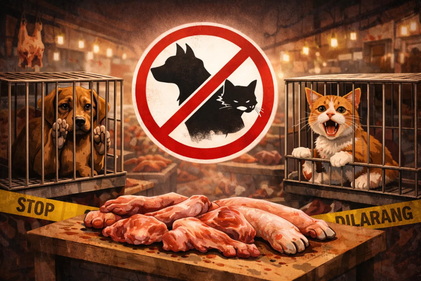 Pemprov Kaltim Resmi Larang Peredaran Daging Anjing dan Kucing
