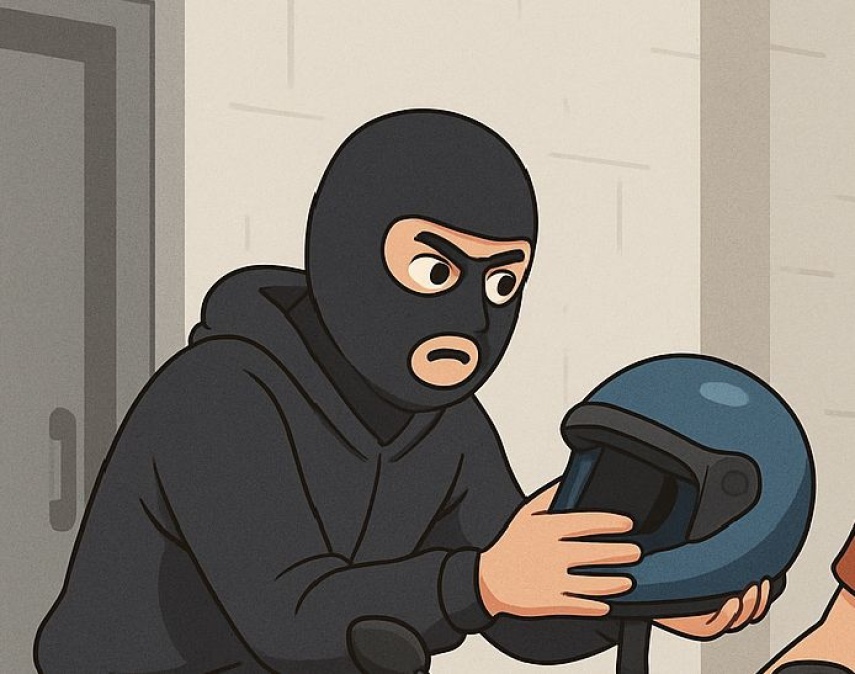 Terduga Pelaku Pencurian Helm Masih dalam Pemeriksaan Lanjutan, Kepemilikan Sajam Didalami