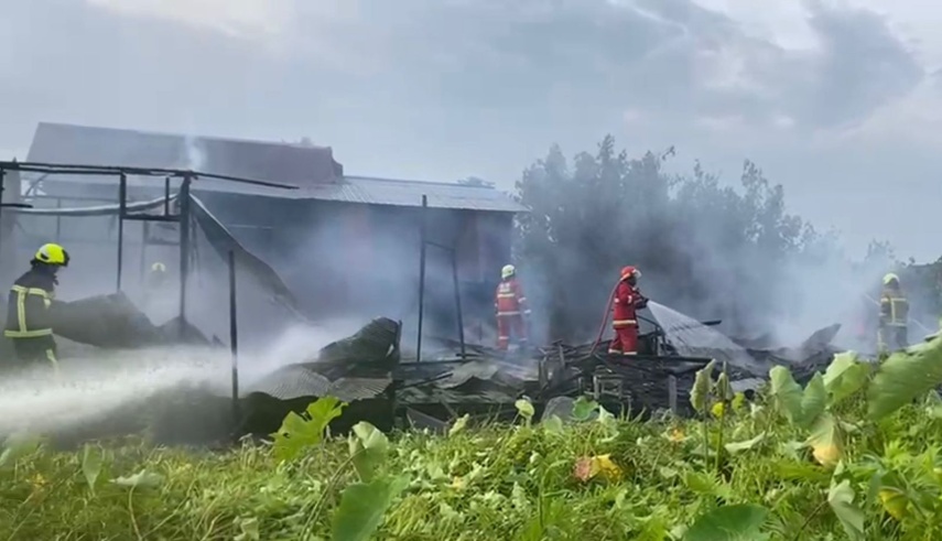 Rumah Kontrakan Enam Pintu di Timbau Hangus Terbakar, Api Berhasil Dipadamkan dalam 36 Menit