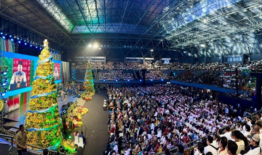 Prabowo Sebut Indonesia Negara Damai dan Paling Bahagia di Dunia