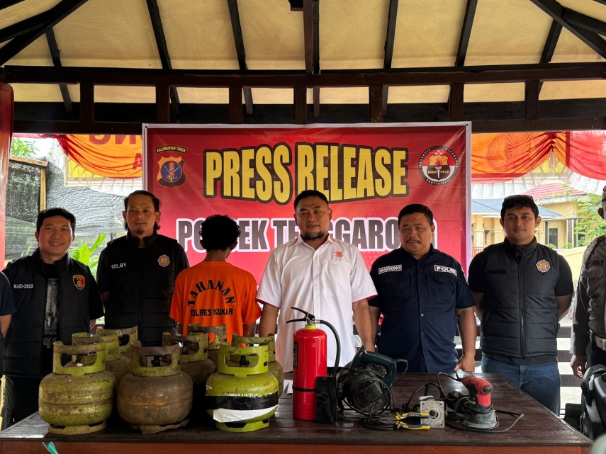 Masalah Ekonomi, Bapak Tiga Anak di Tenggarong Curi Tabung Gas untuk Penuhi Kebutuhan Sehari-hari