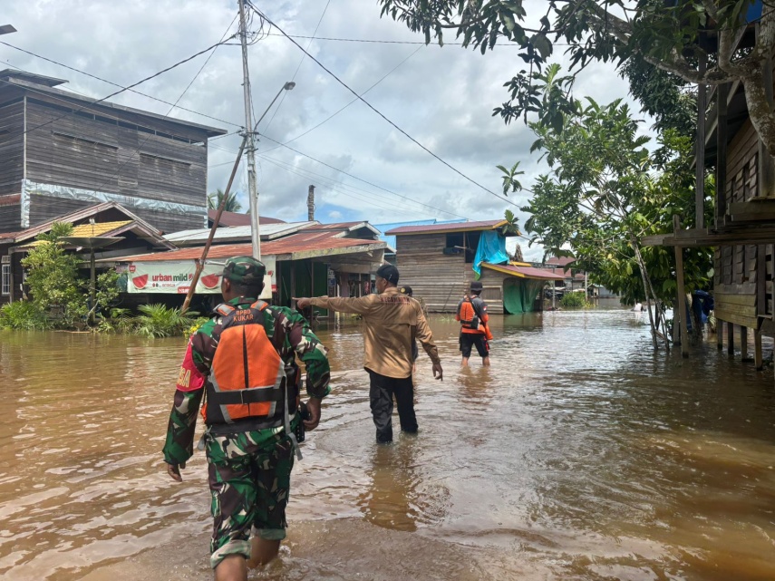 Genangan Surut Bertahap di Kembang Janggut, Posko Kewaspadaan Tetap Disiagakan