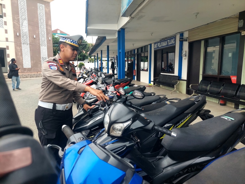 Operasi Keselamatan Mahakam 2026, Satlantas Polres Berau Sita 50 Motor Balap Liar